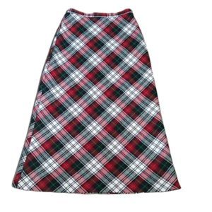 SOLD Hanna Andersson Holiday Tartan Plaid Long Skirt Size 6